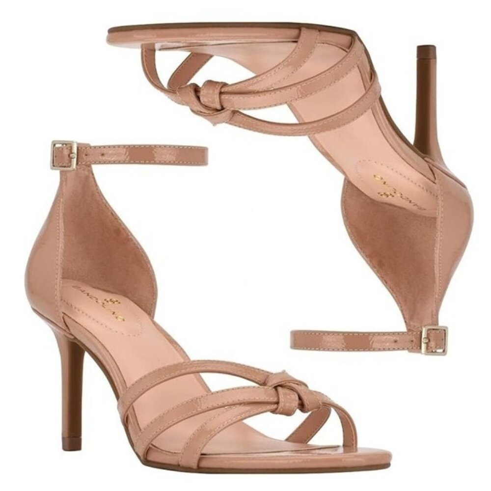 Bandolino Taupe Strappy High Heel Sandals